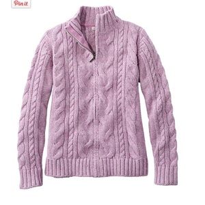 L.L.Bean Women's Double L® Cable Sweater, Zip Cardigan